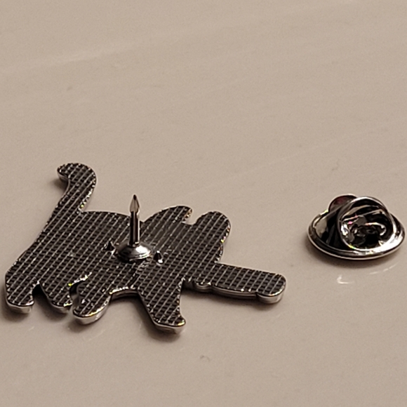 Black Cat With A Knife Enamel Pin - Picture 6 of 9